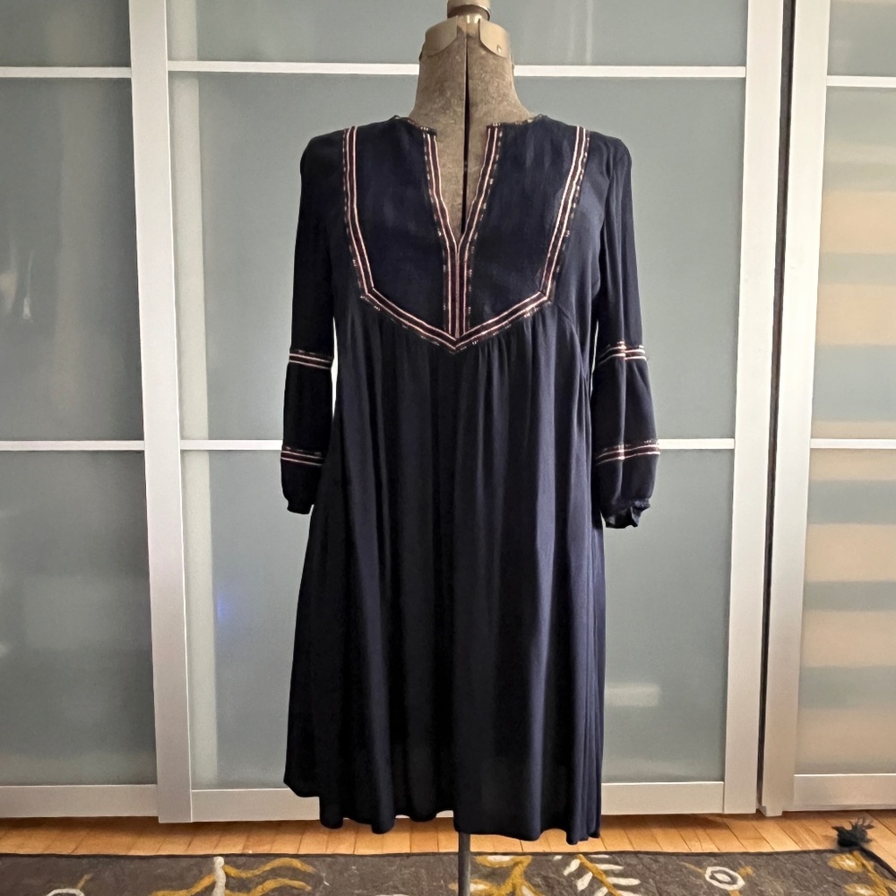 BA&SH Bohemian Relaxed-Fit Short Dress